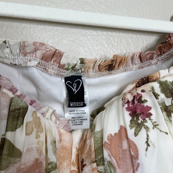 Women's Crop Top Bustier Windsor Y2K Fairy Renaissance Floral Whimsical Mesh L - Picture 4 of 5